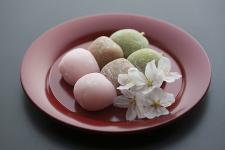 Hanami dumpling and Sakuraの写真素材