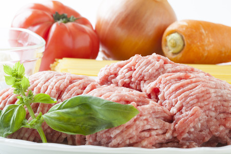 Spaghetti with meat sauce ingredients