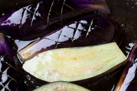 Fried eggplantの写真素材