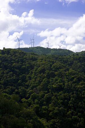 Summer clouds and wind power generation