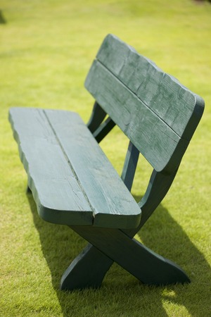 Lawn and benches