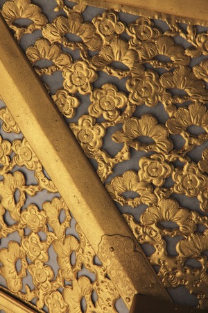 Engraving ornament of lanternsの写真素材
