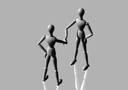 Shaking handsの写真素材