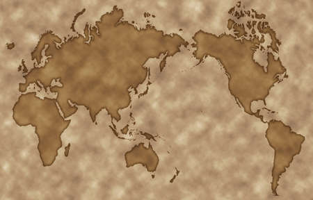 Old map style world map