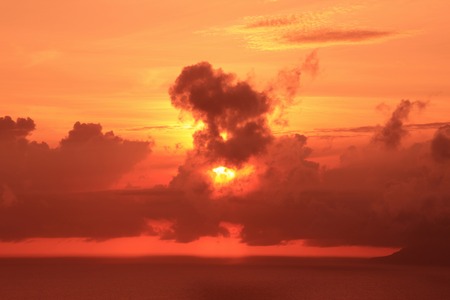 Sunset horizonの写真素材