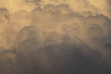Towering at dusk
