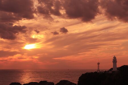 Shionomisaki lighthouseの写真素材