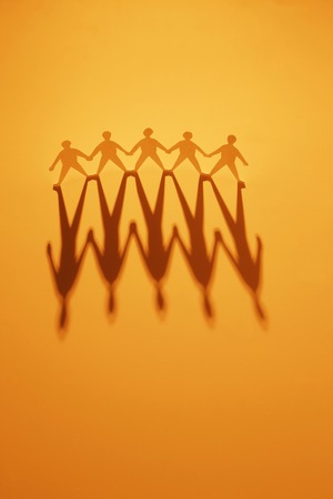 Paper dollsの写真素材