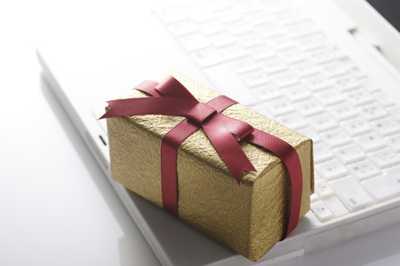 PC and giftsの写真素材