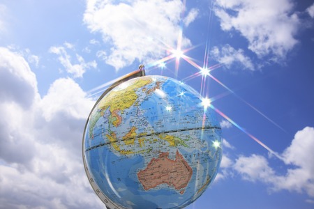 Earth and skyの写真素材