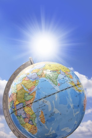 Earth and skyの写真素材