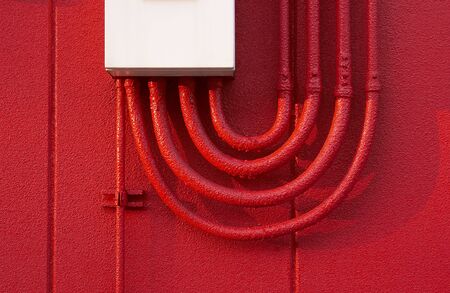 Red wallの写真素材