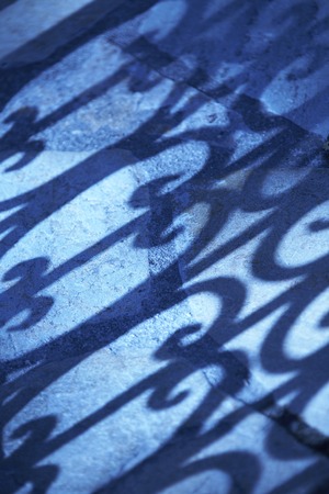 The shadow of the doorの写真素材