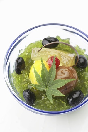 Green tea mousseの写真素材