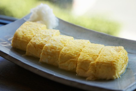 Soup stock winding eggの写真素材