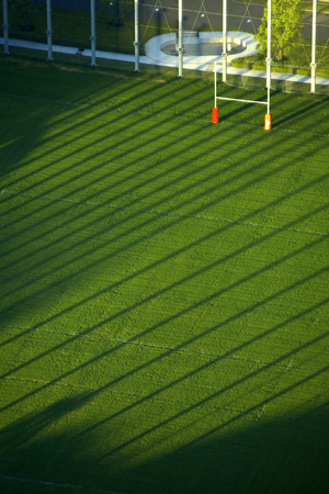 Rugby field grassの写真素材