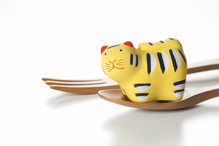 Tiger figurinesの写真素材