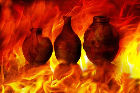 Pottery image of the flame
