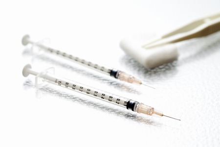Vaccine syringeの写真素材