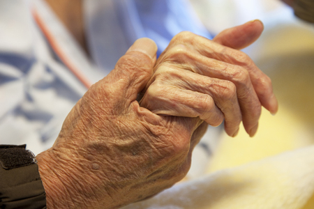 hands and hands clenchの写真素材