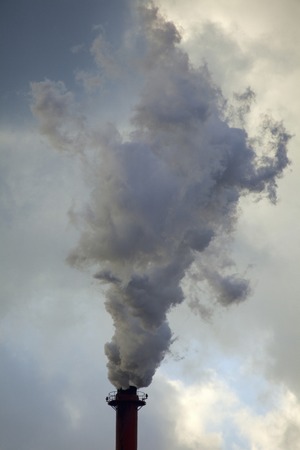Chimney and smoke