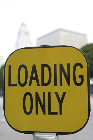 Loading only signの写真素材