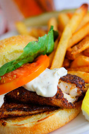 Fish sandwichの写真素材