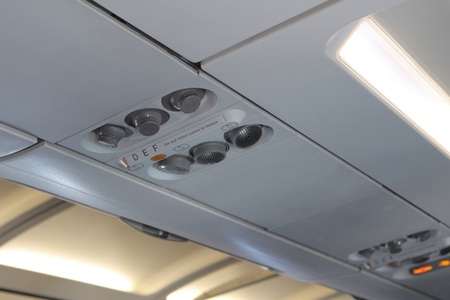 Airplane cabinの写真素材