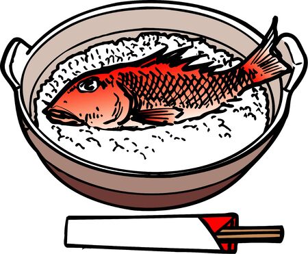 Sea bream riceの写真素材