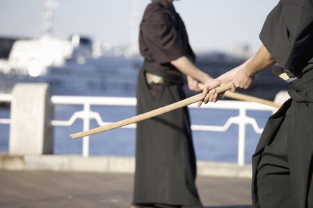 Sword fightingの写真素材