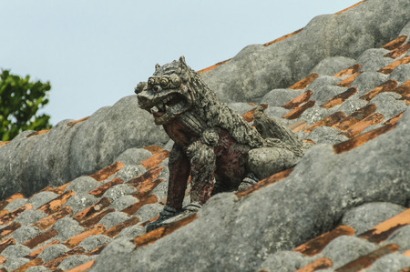 Schiesser on the Morita House roofの写真素材