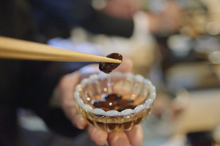 Kanroni of black beansの写真素材