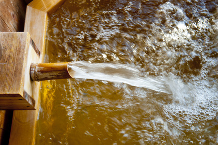Hot spring bathの写真素材