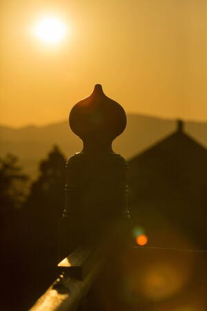 Sunset from Todaiji February Hallの写真素材