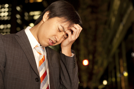 Troubled businessmanの写真素材