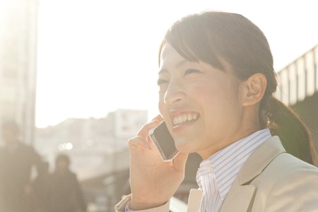OL to call in the cityの写真素材