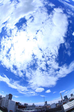 Sky and cityscapeの写真素材