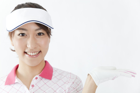 Women smile golf styleの写真素材