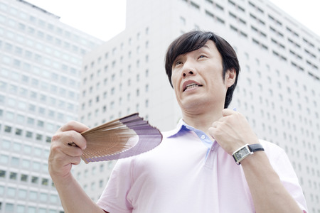 Corporate fan with fan.の写真素材