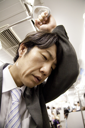 Bad businessman physical conditionの写真素材