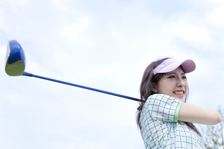 Women to swingの写真素材