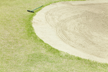 Bunker of the golf courseの写真素材