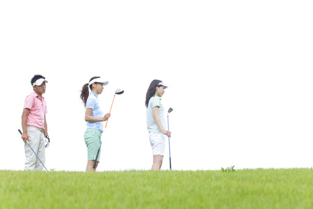 men and women march toの写真素材