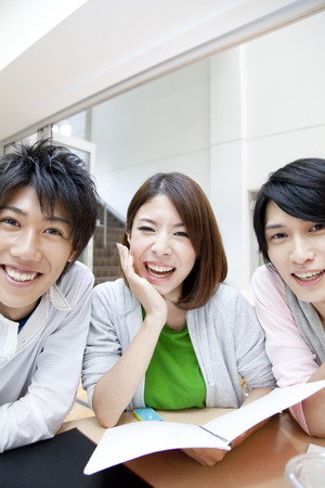 Smiling college studentの写真素材