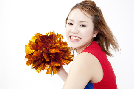Cheerleader cheer with a smileの写真素材