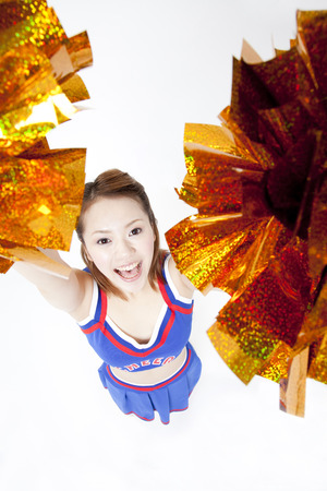 Cheerleaders raise your handsの写真素材