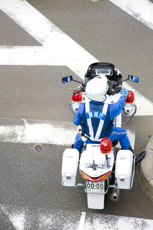 Motorcycle policeのeditorial素材