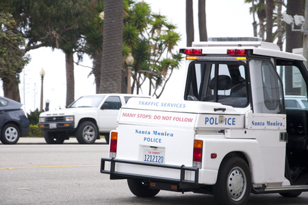 Police carのeditorial素材