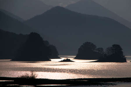 Morning Lake Akimotoの写真素材