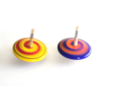 White back to the spinning wheel